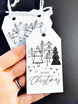 Geschenkanhänger Karte Merry Christmas